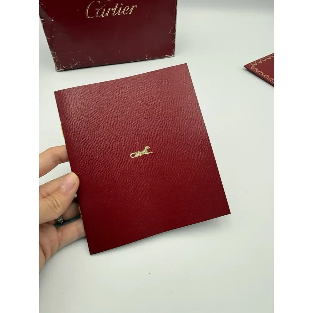Authentic Cartier Jewelry Ring Box Set With Certificate Booklet & Papers 2016